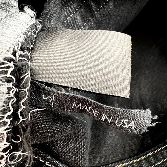 Reformation x Levis Redone Women Jeans 30in Waist 501 Black Distressed Grunge - Picture 15 of 16